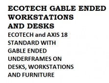 Ecotech And Axis 18 Workstations And Desks, Choice Of MM1 Or MM2 Melamine Colours